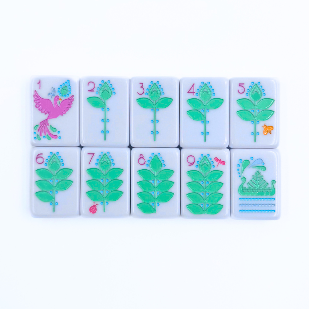 THE SCANDINAVIAN FOLK ART SERIES | Mahjong with Nordic Style | American, Chinese, Riichi, Hong Kong, Singaporean
