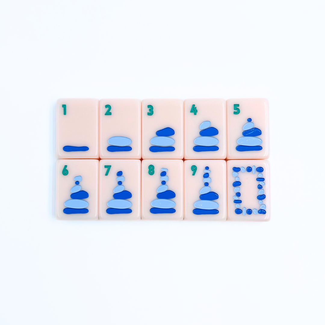 Southwest Mahjong for Mah Jongg Games - Colorful Modern Tile Set with Bright Colors and designs for fun Mahj Crack Bam Dot