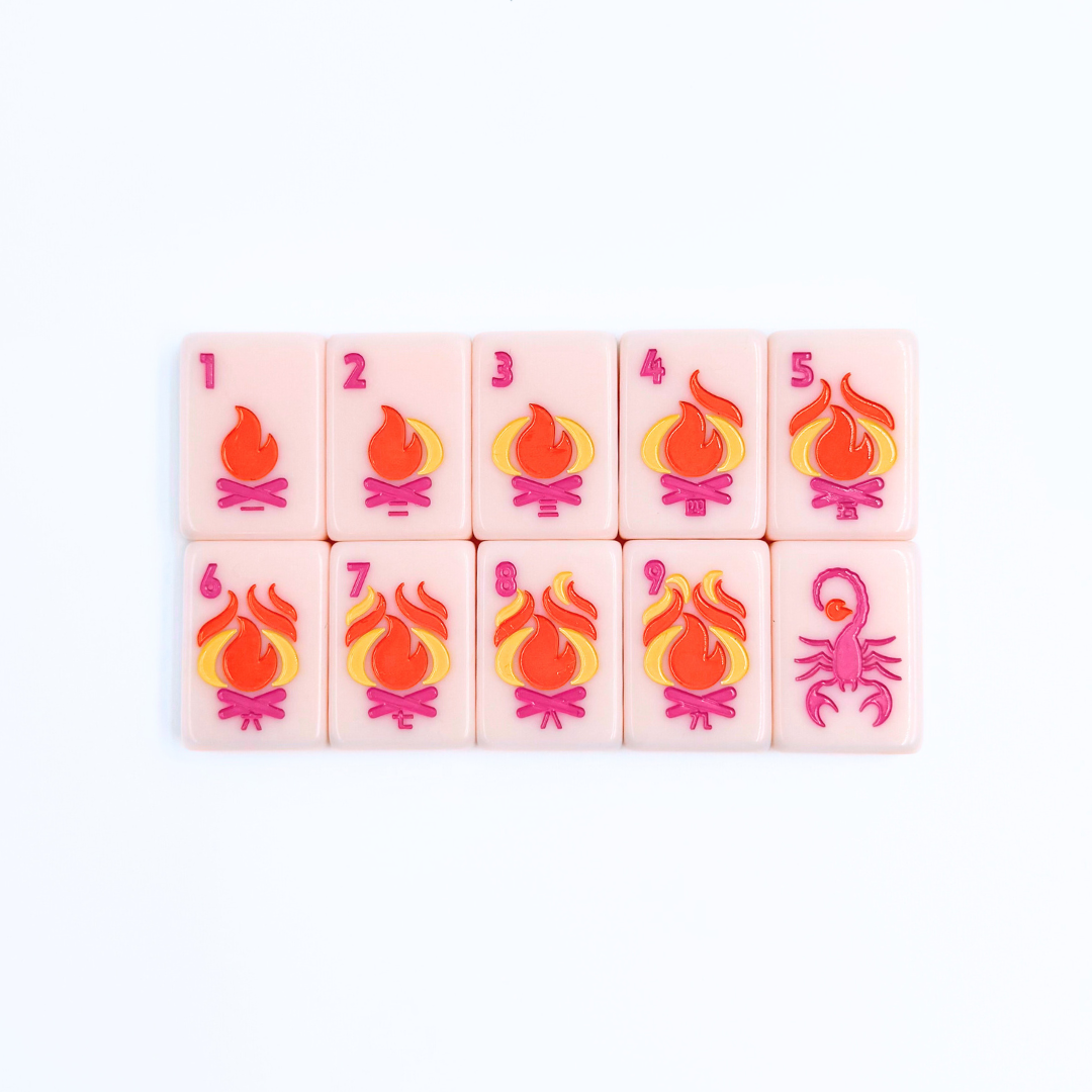 Southwest Mahjong for Mah Jongg Games - Colorful Modern Tile Set with Bright Colors and designs for fun Mahj Crack Bam Dot