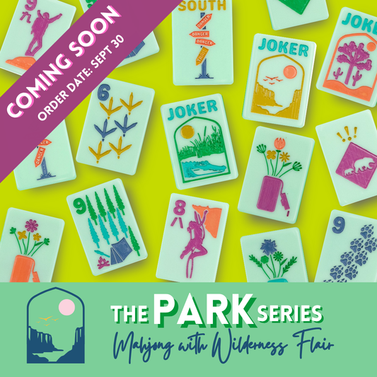 THE PARK SERIES  |  Mahjong with Wilderness Flair  |  Mountain Mint Green