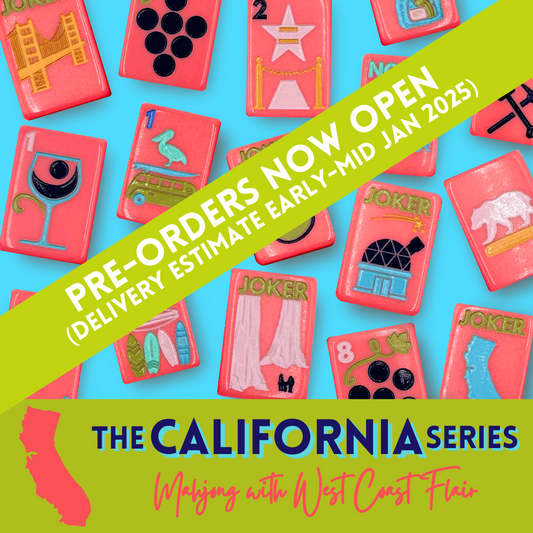 (PRE-ORDER) THE CALIFORNIA SERIES | Mahjong with West Coast Flair | American, Chinese, Riichi, Hong Kong, Singaporean