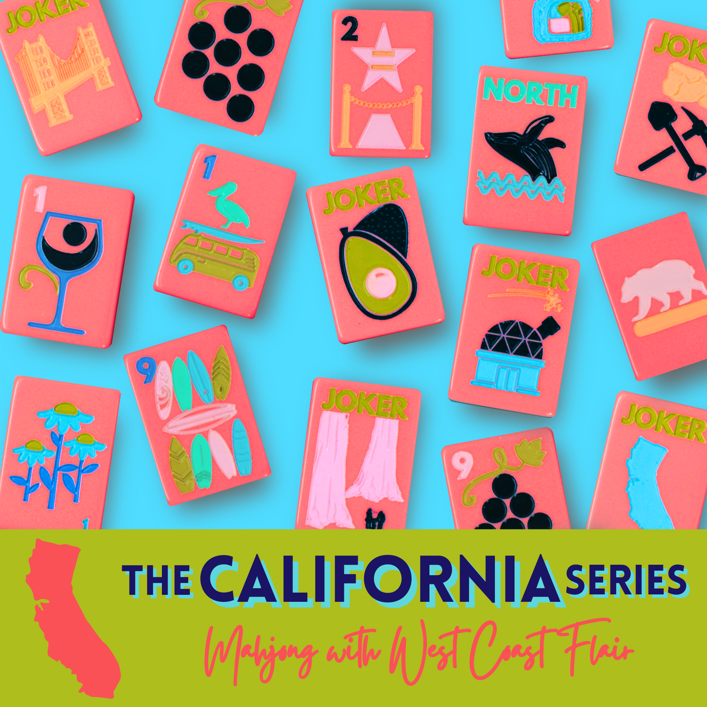 THE CALIFORNIA SERIES | Mahjong with West Coast Flair | American, Chinese, Riichi, Hong Kong, Singaporean