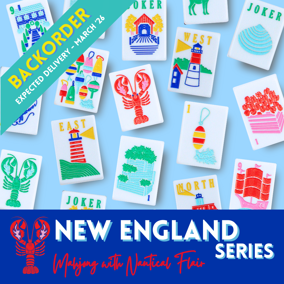 (BACKORDER) THE NEW ENGLAND SERIES | Mahjong with Nautical Flair