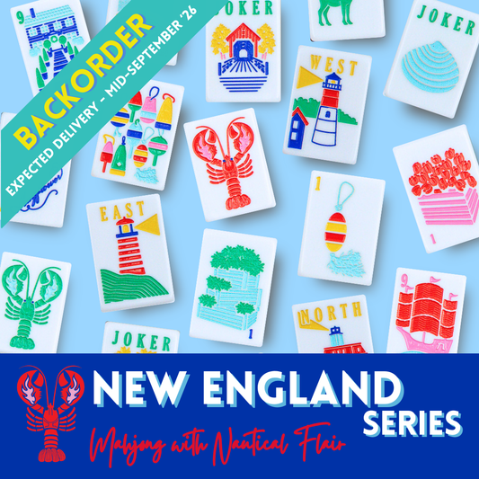(BACKORDER) THE NEW ENGLAND SERIES | Mahjong with Nautical Flair
