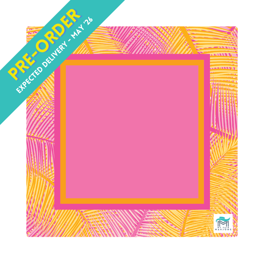 MAHJONG MAT  |  Tropical Palm |  33" x 33"