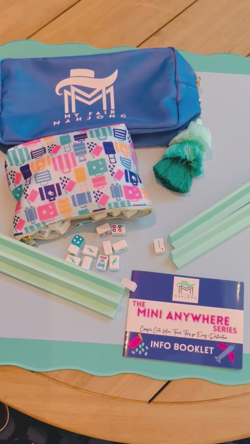 MINI TRAVEL MAHJONG | Mini Anywhere Series | White – My Fair Mahjong