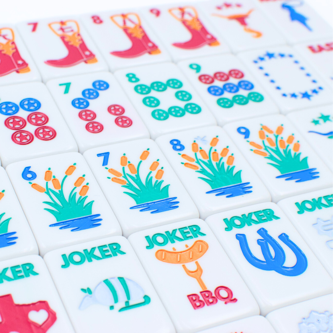 THE TEXAS SERIES  |  Mahjong with Lone Star Flair  |  Mesquite White Tile