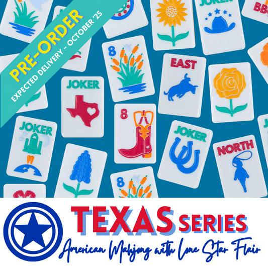 THE TEXAS SERIES  |  Mahjong with Lone Star Flair  |  Mesquite White Tile