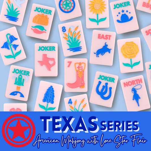 THE TEXAS SERIES | Mahjong with Lone Star Flair  |  Rodeo Pink Tile