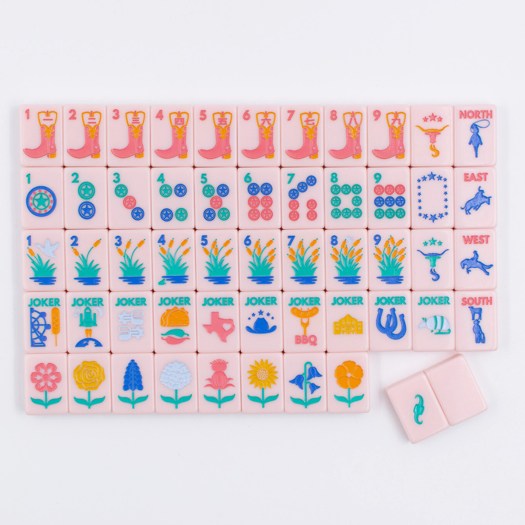 THE TEXAS SERIES | Mahjong with Lone Star Flair  |  Rodeo Pink Tile