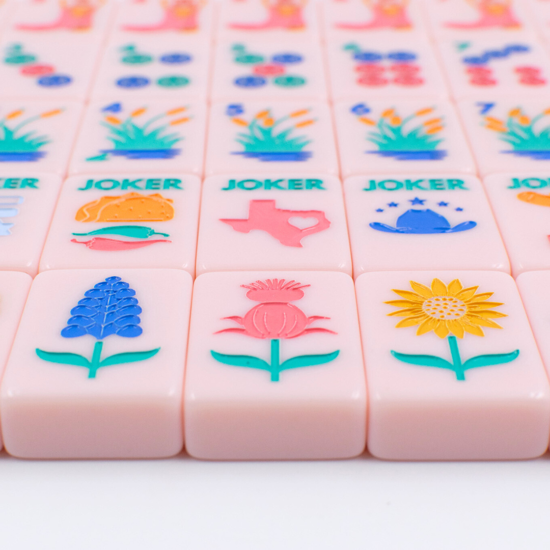 THE TEXAS SERIES | Mahjong with Lone Star Flair  |  Rodeo Pink Tile