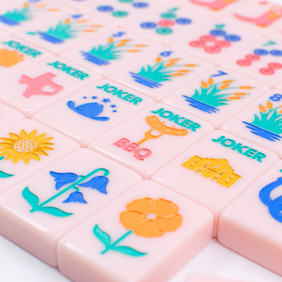 THE TEXAS SERIES | Mahjong with Lone Star Flair  |  Rodeo Pink Tile