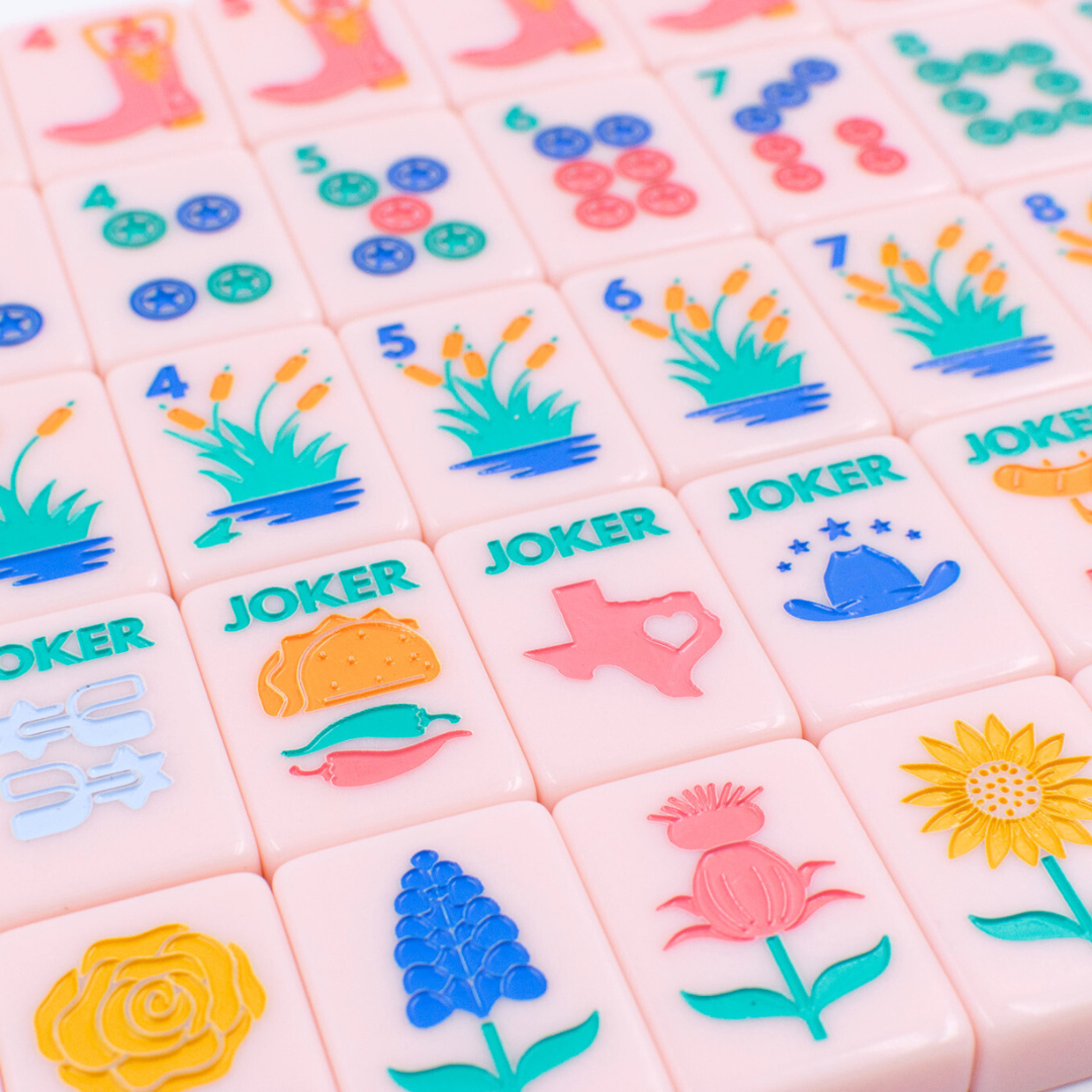 THE TEXAS SERIES | Mahjong with Lone Star Flair  |  Rodeo Pink Tile