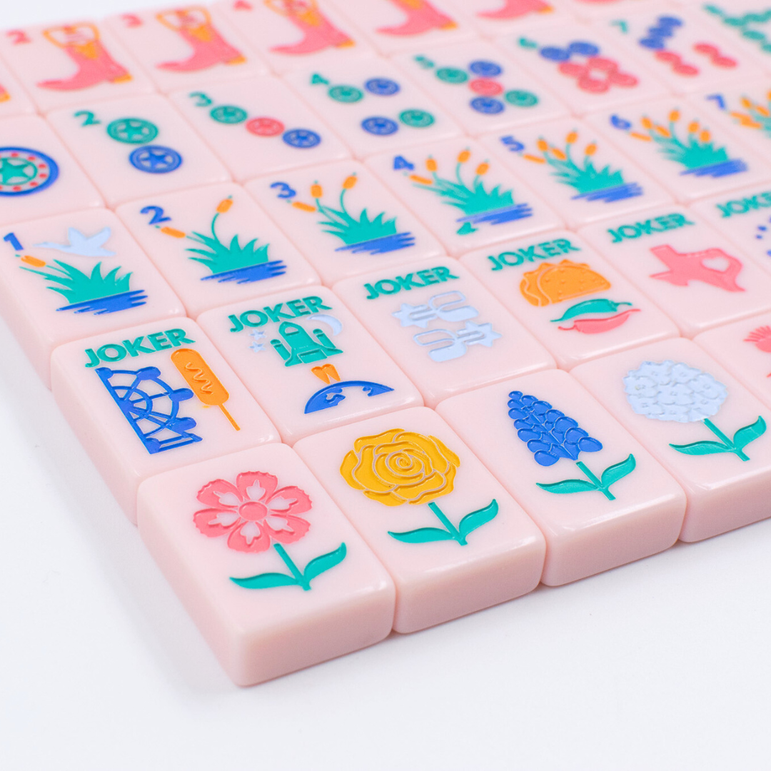 THE TEXAS SERIES | Mahjong with Lone Star Flair  |  Rodeo Pink Tile