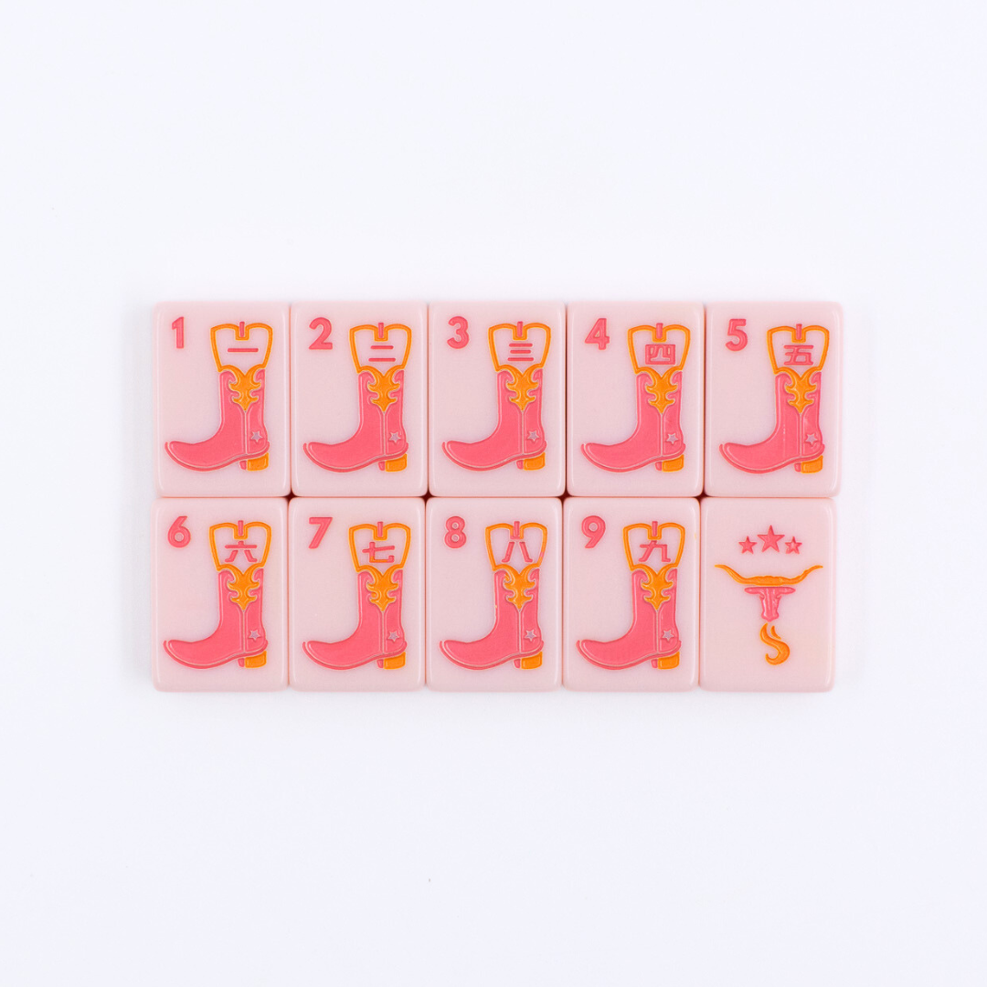 THE TEXAS SERIES | Mahjong with Lone Star Flair  |  Rodeo Pink Tile