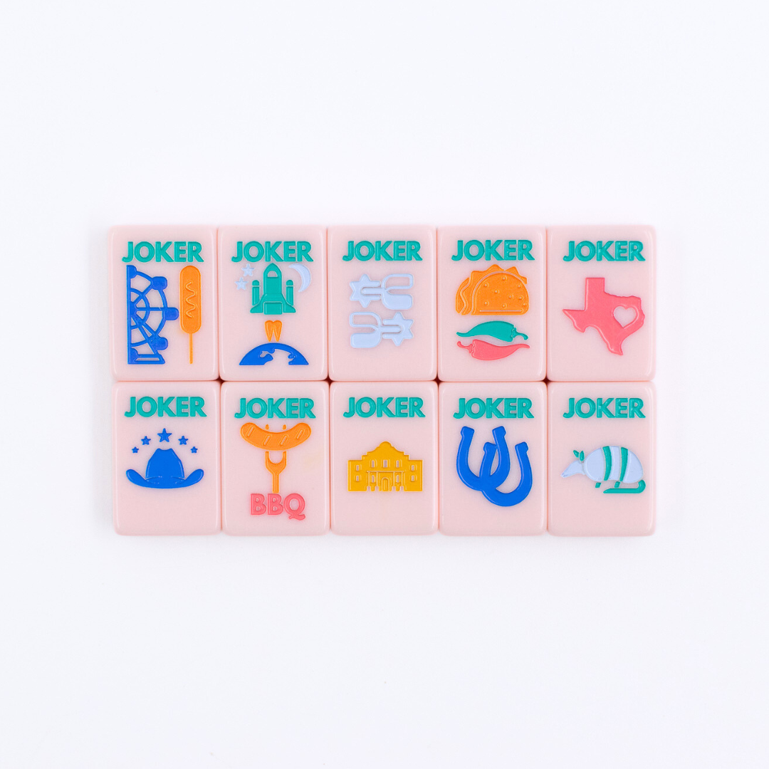 THE TEXAS SERIES | Mahjong with Lone Star Flair  |  Rodeo Pink Tile
